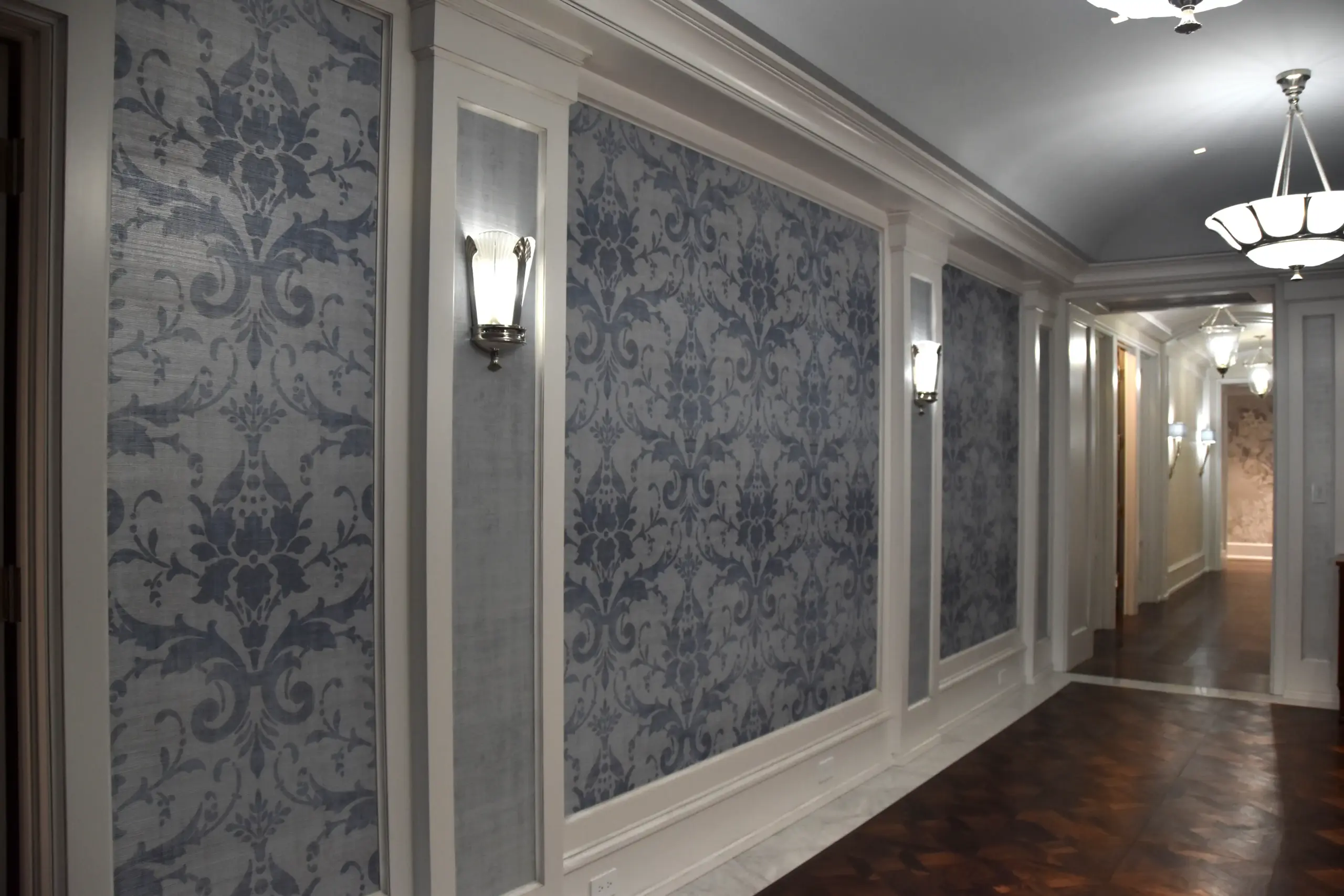 Professional wallpaper installation by Bartelak Plastering & Stucco Inc